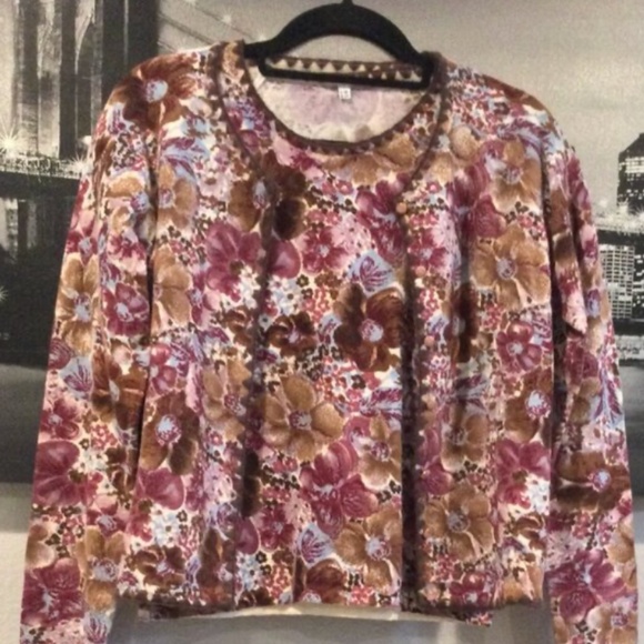 Blumarine Floral Wool Knit Set Sz S - Picture 2 of 5